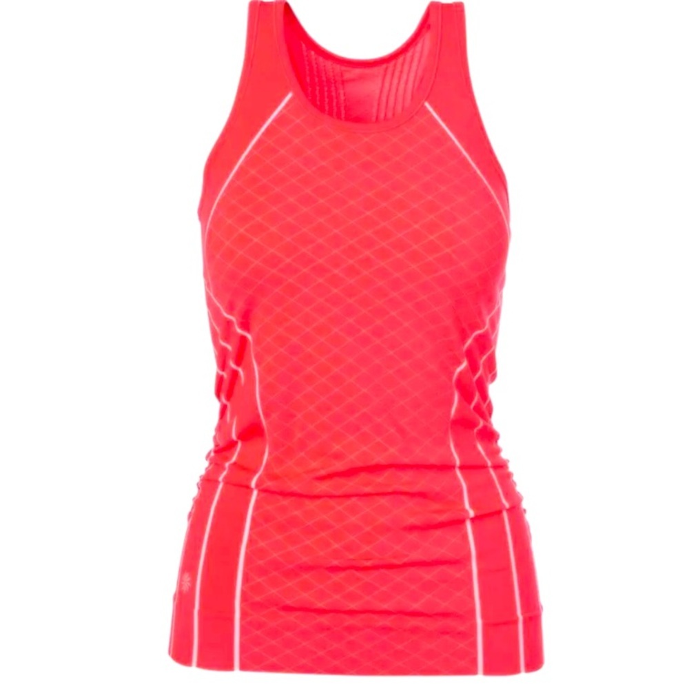 Athleta Finish Fast Racerback Tank Bright Coral Size XS